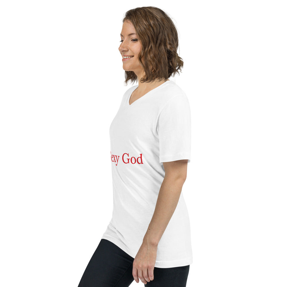 Unisex Short Sleeve V-Neck T-Shirt